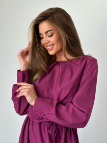 Платье миди ISSA Plus модель 13792_purple Фото