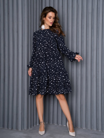 Сукня міні ISSA Plus модель 14156_blue Фото