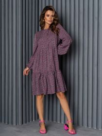 Сукня міні ISSA Plus модель 14157_multicolor Фото