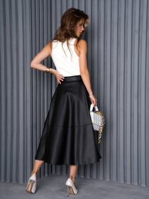 Юбка миди ISSA Plus модель 14162_черный Фото