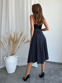 Юбка миди ISSA Plus модель 14164_darkblue Фото