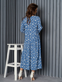 Платье миди ISSA Plus модель 14165_blue Фото