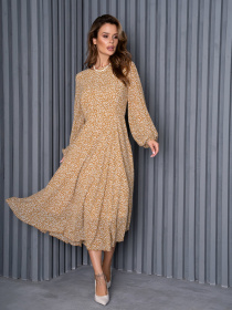 Сукня міді ISSA Plus модель 14167_multicolor Фото