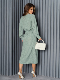 Сукня міді ISSA Plus модель 14168_olive Фото