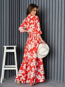 Сукня максі ISSA Plus модель 14169_red Сукня максі ISSA Plus модель 14169_red Фото