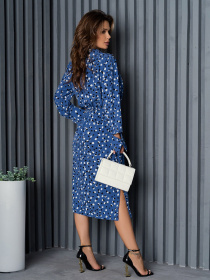 Платье миди ISSA Plus модель 14182_blue Фото