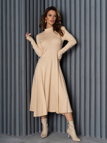 Сукня міді ISSA Plus модель 12352A_beige Фото