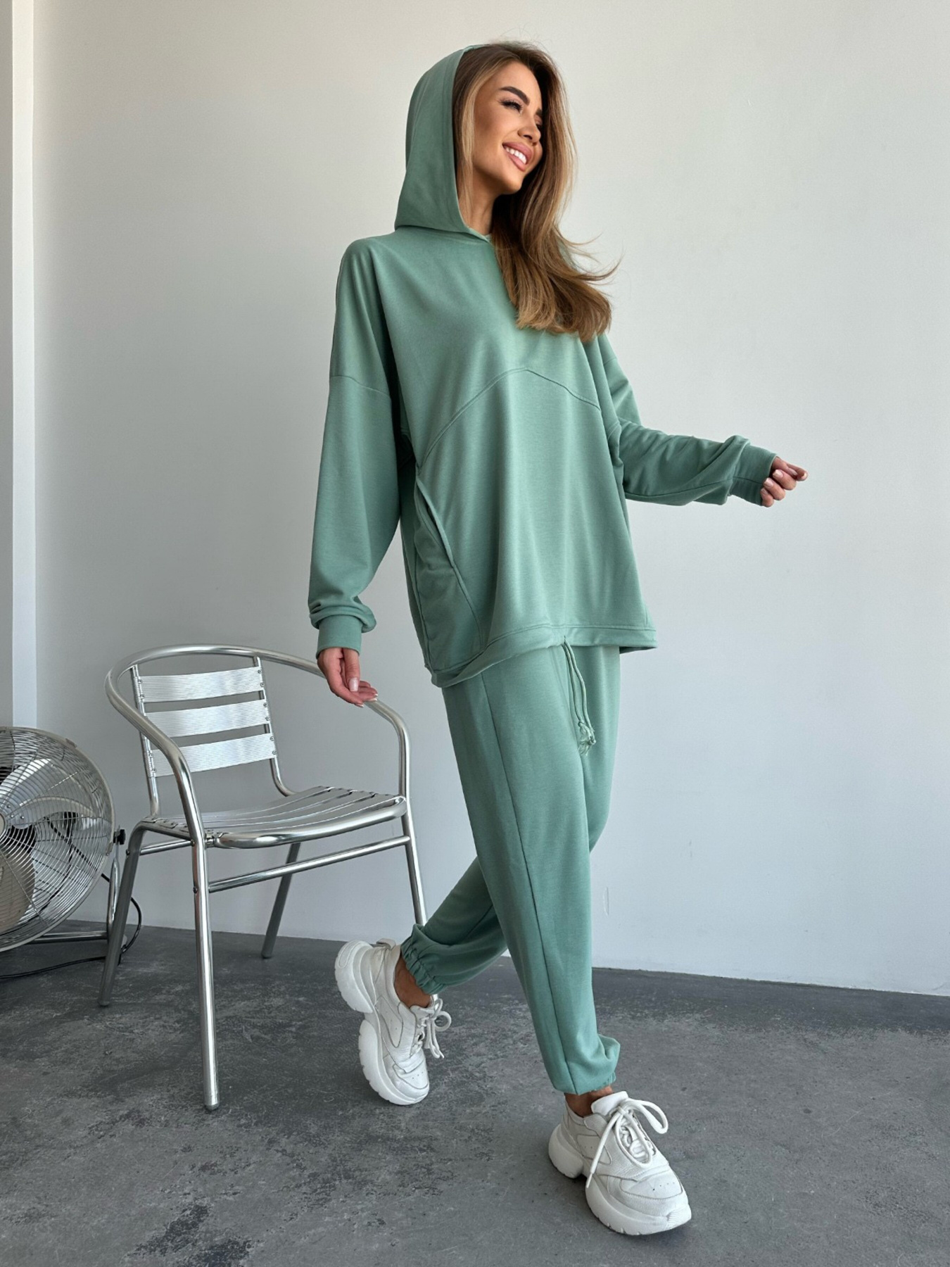 Спортивный костюм ISSA Plus модель SA-491_green Фото