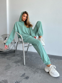 Спортивный костюм ISSA Plus модель SA-491_green Фото