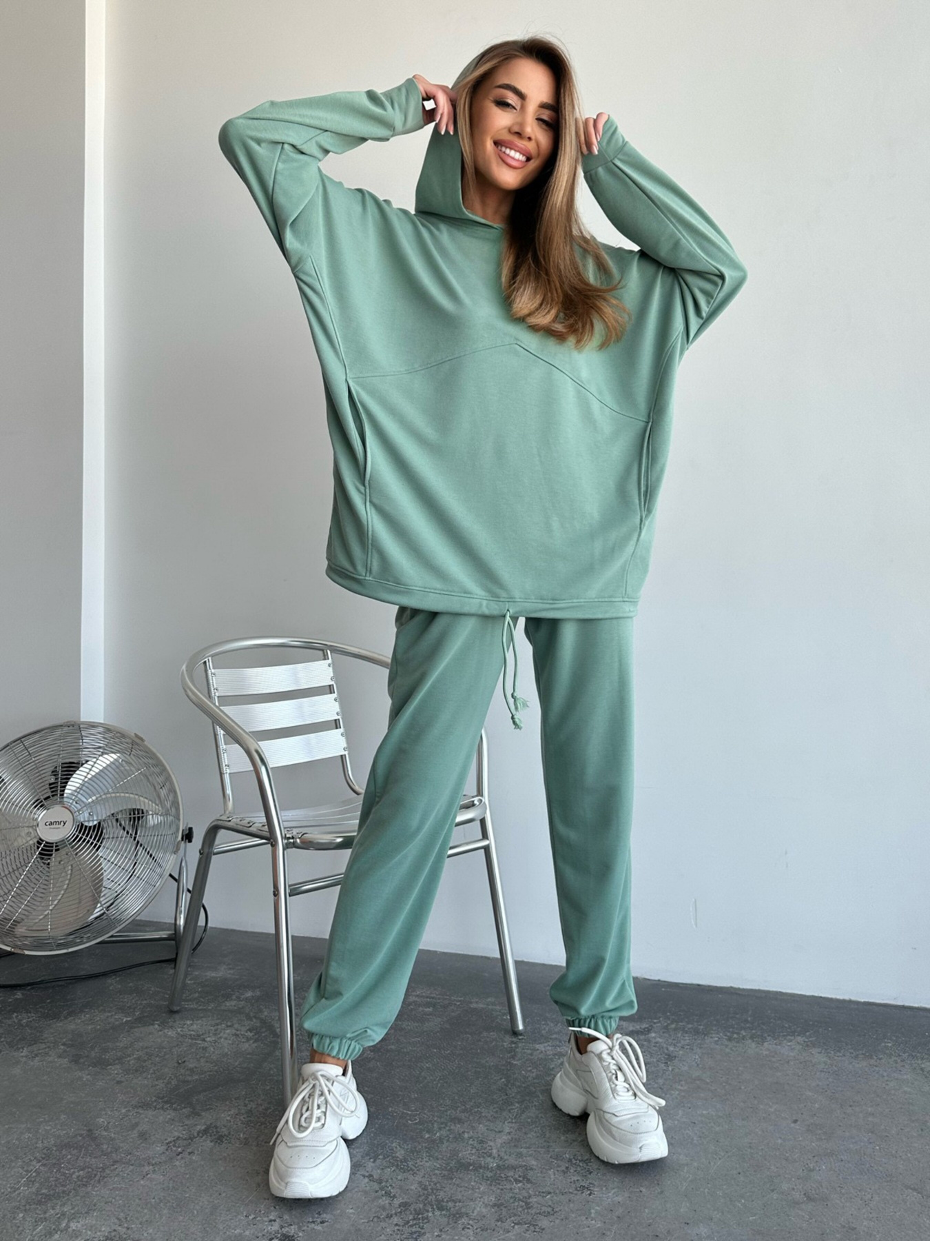 Спортивний костюм ISSA Plus модель SA-491_green Фото