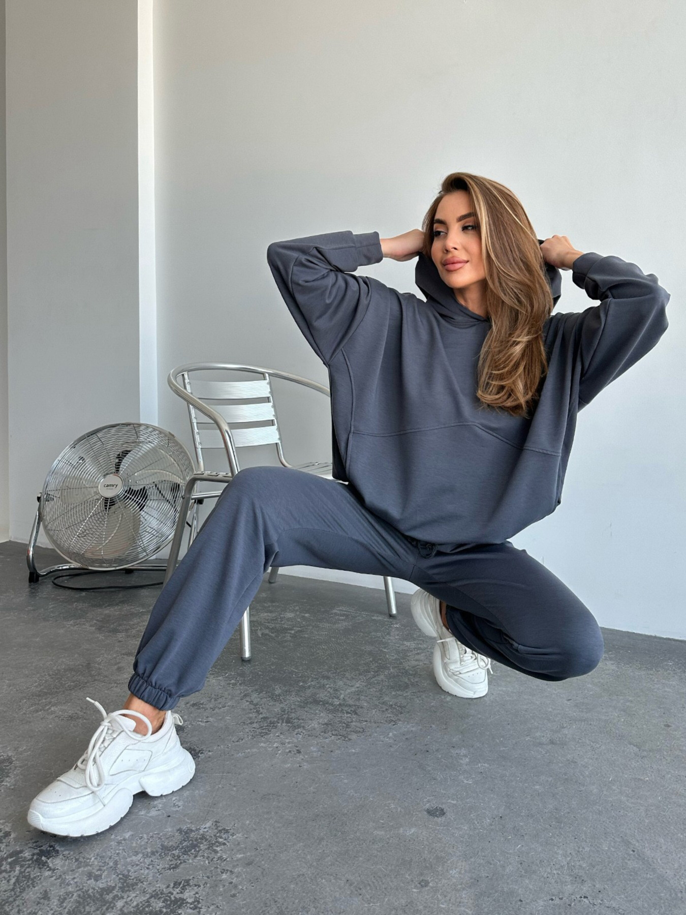 Костюми ISSA Plus модель SA-491_grey Костюми ISSA Plus модель SA-491_grey Фото