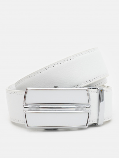 Ремінь Borsa Leather модель V1GKX04w-white - фото