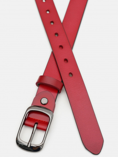Ремень Borsa Leather модель CV1ZK-008c-red — фото - INTERTOP
