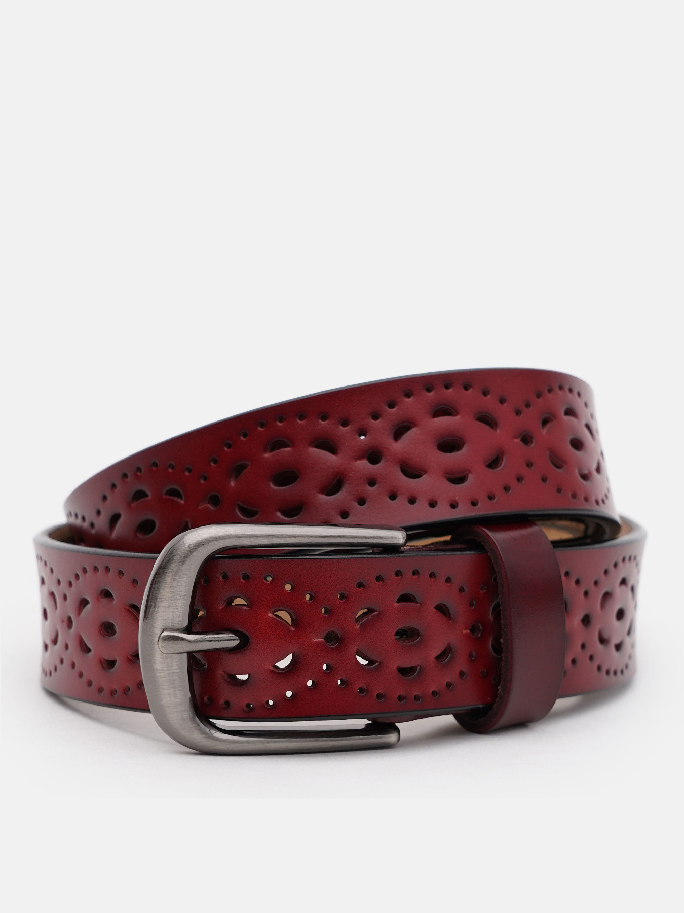 Ремінь Borsa Leather модель CV1ZK-040c-bordo Фото