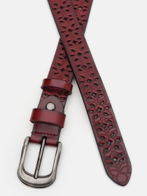 Ремінь Borsa Leather модель CV1ZK-094c-bordo Фото