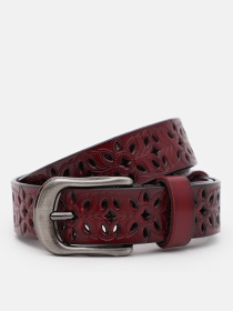 Ремінь Borsa Leather модель CV1ZK-094c-bordo Фото