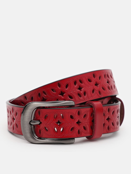 Ремень Borsa Leather модель CV1ZK-094r-red Фото