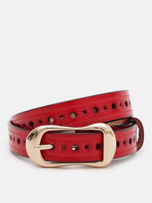 Ремень Borsa Leather модель CV1ZK-019r-red Фото