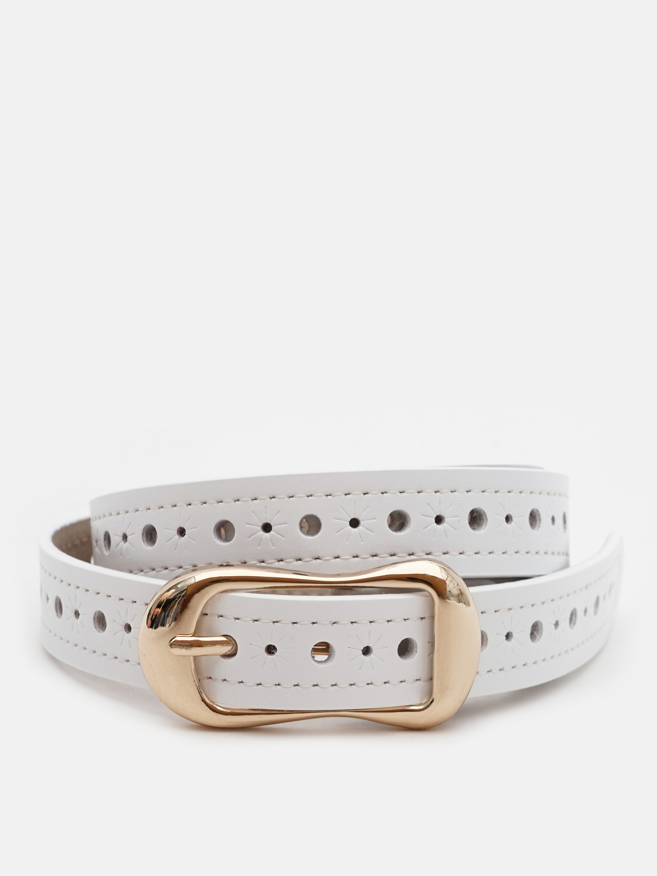 Ремінь Borsa Leather модель CV1ZK-019w-white Фото