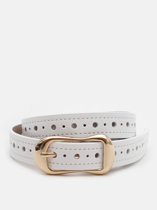 Ремінь Borsa Leather модель CV1ZK-019w-white Фото