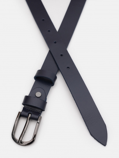 Ремень Borsa Leather модель 110v1genw34-navy — фото - INTERTOP