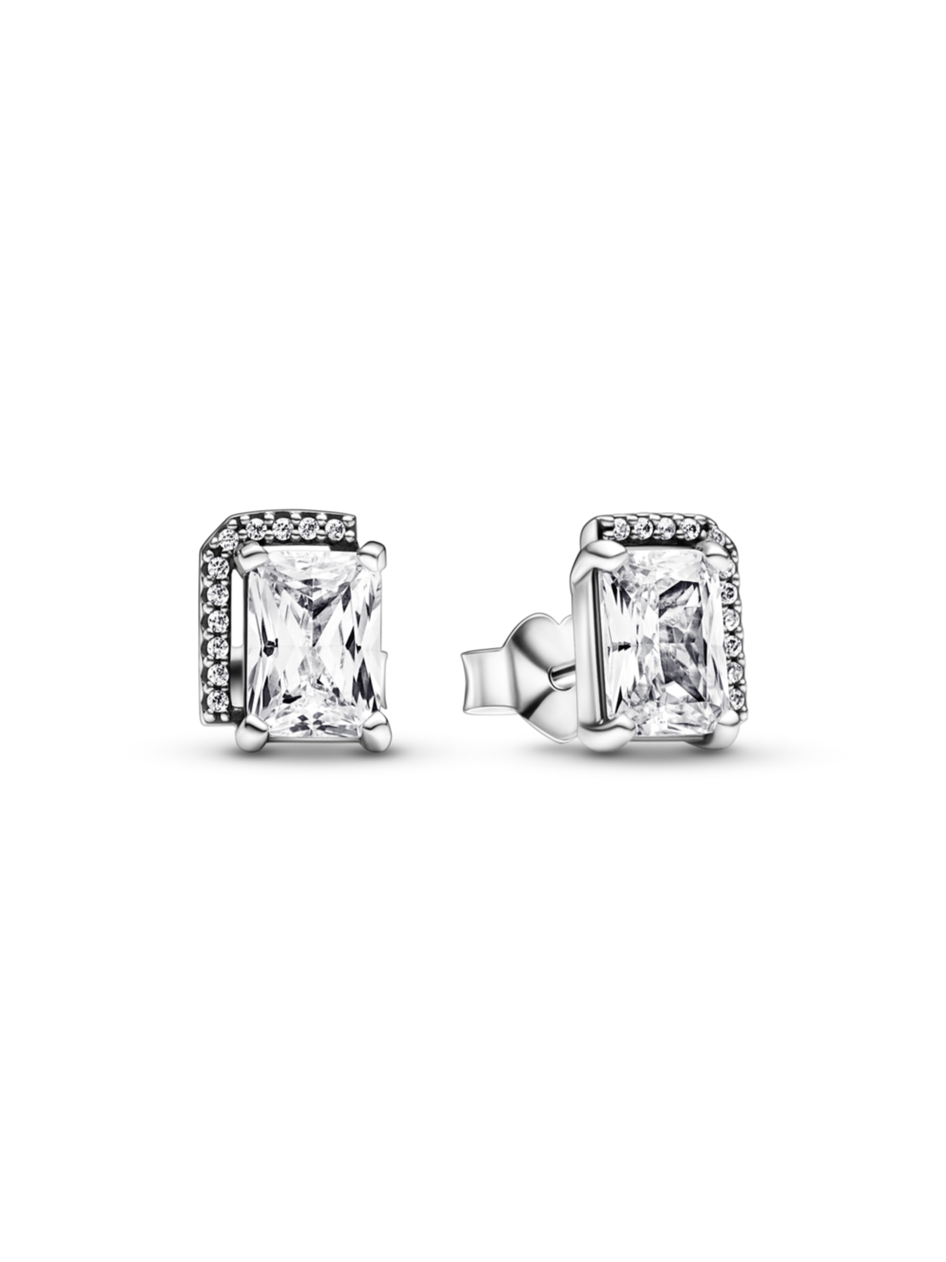 Серьги-гвоздики PANDORA Moments модель 292380C01 Фото