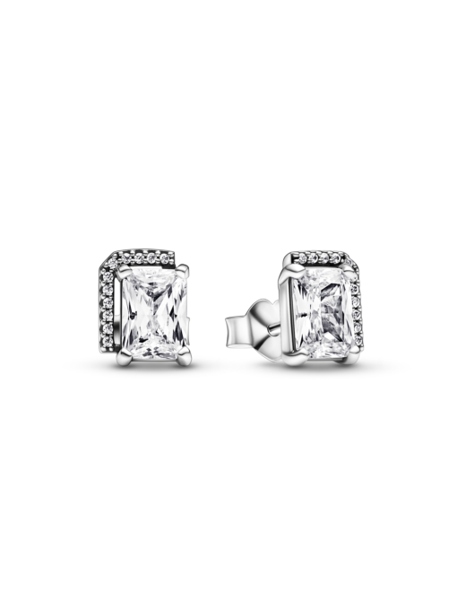 Серьги-гвоздики PANDORA Moments модель 292380C01 Фото