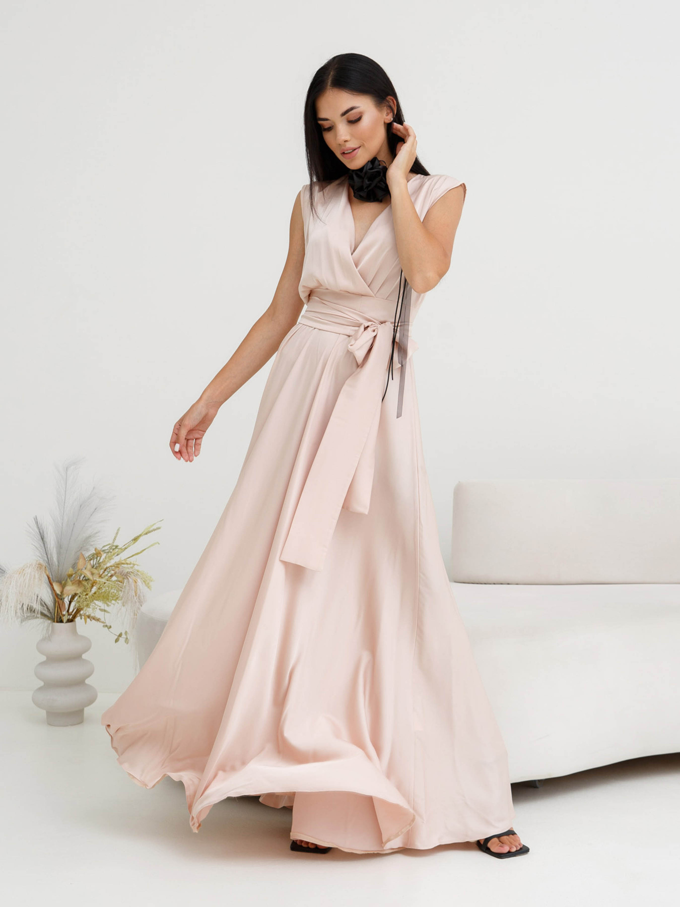 Платье макси Jadone Fashion модель Furor_bej Фото