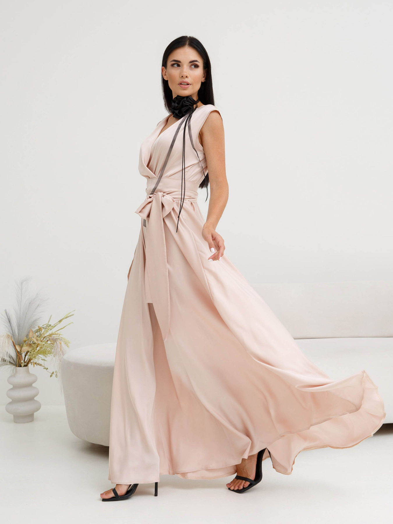 Платье макси Jadone Fashion модель Furor_bej Фото