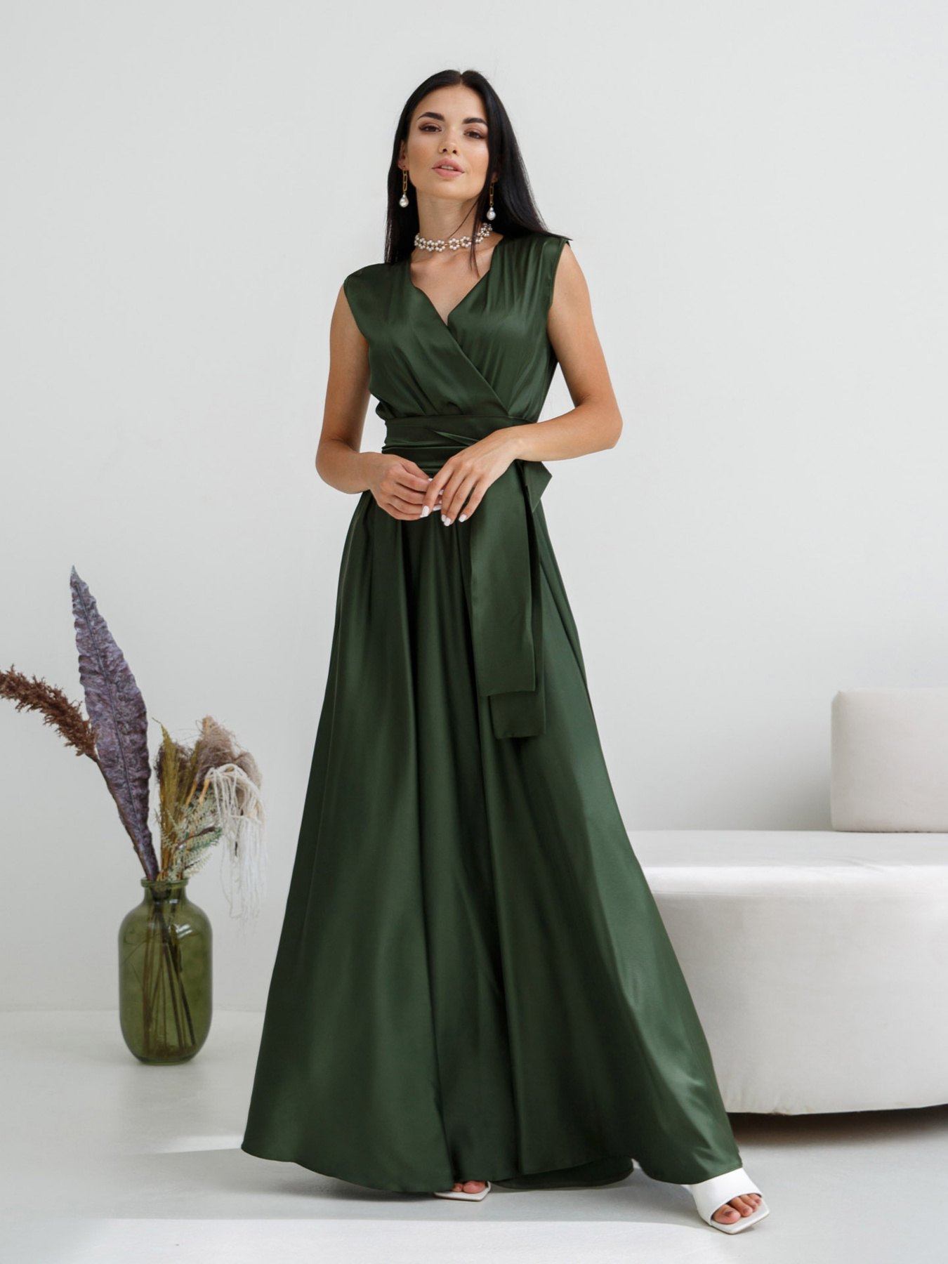 Платье макси Jadone Fashion модель Furor_kchaki Фото