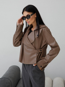 Куртка кожаная Jadone Fashion модель Deyt_mokko Фото