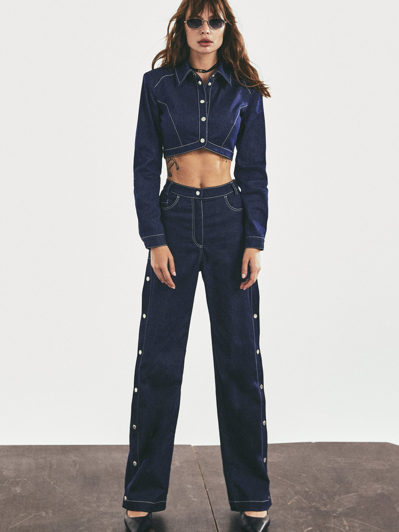 Джинси кльош Gepur модель 44326 Джинси кльош Gepur модель 44326 Фото