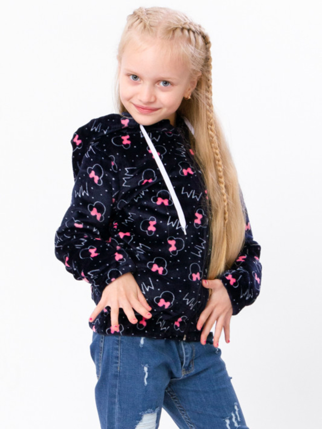 Флісова кофта Носи своє модель 6071-035-5-mnn-chornilxno-sinj Фото