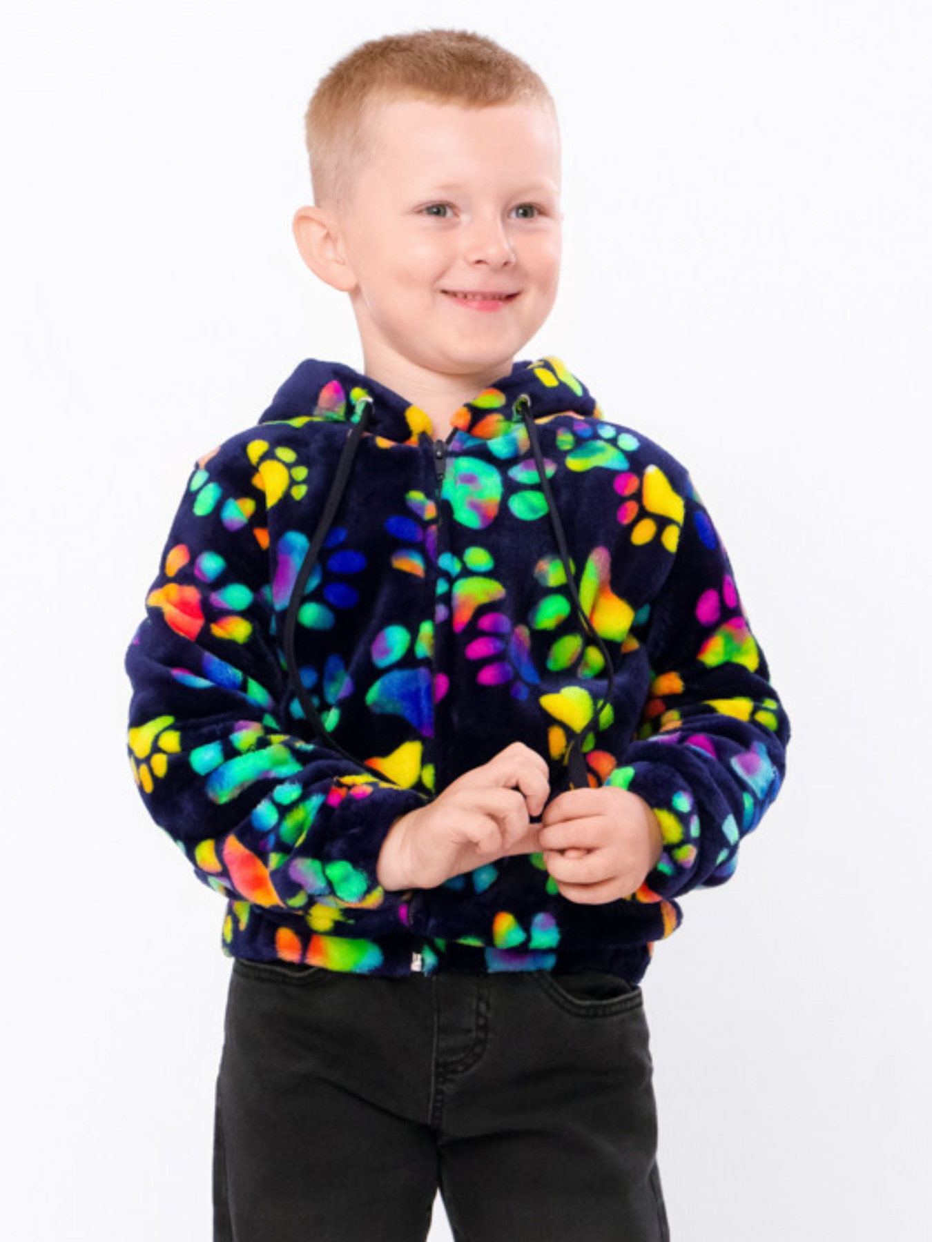 Флісова кофта Носи своє модель 6071-035-4-chornilxno-sinj-lapki Фото