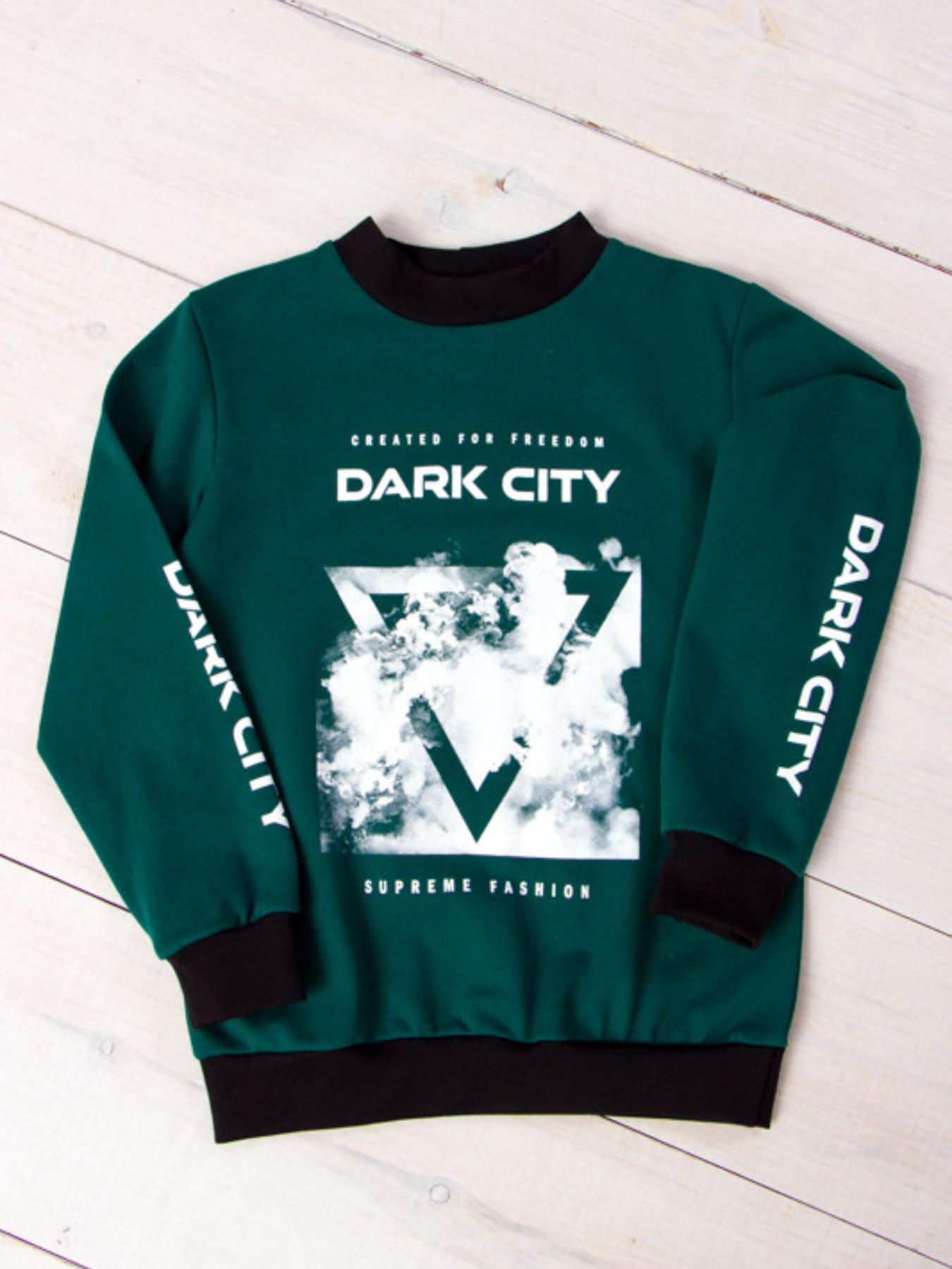 Світшот Носи своє модель 6069-023-33-4-temno-zelenij Фото