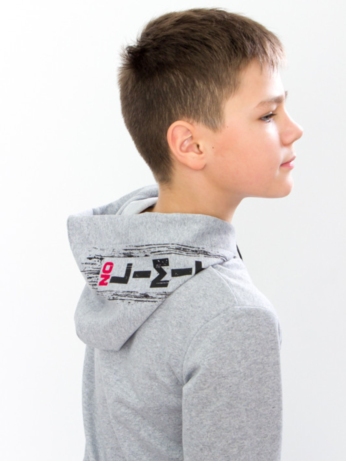 Спортивный костюм Носи своє модель 6173-057-33-srij-chervonij Фото