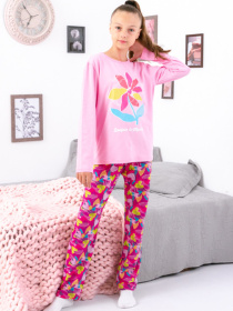 Пижама Носи своє модель 6347-043-33-2-kvtka-rozhevij-serdechka Фото