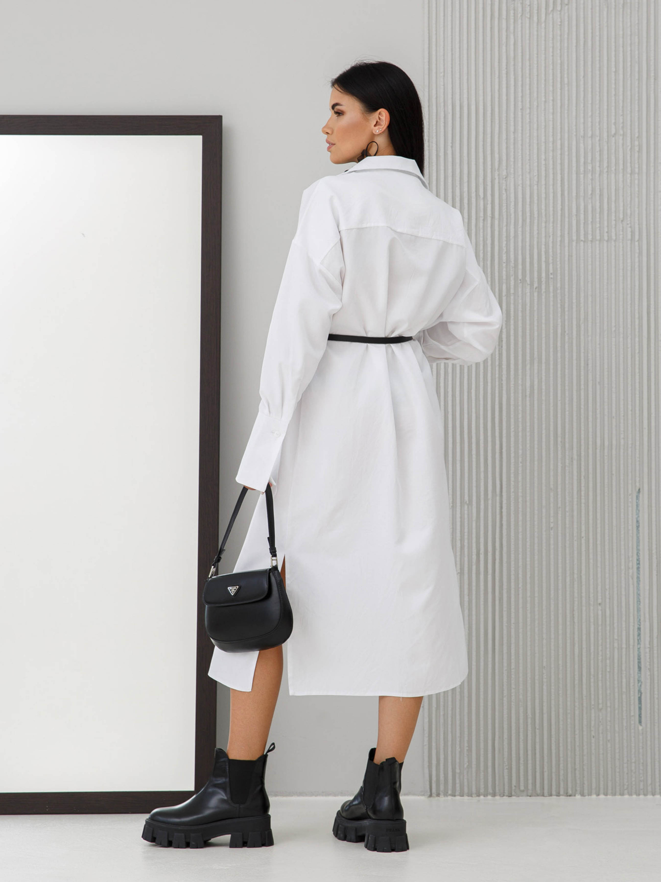 Платье миди Jadone Fashion модель Suknya_Koset_bila Фото