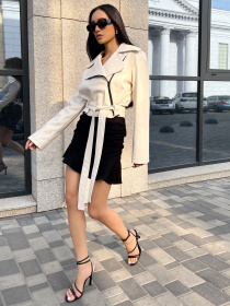 Куртка кожаная Jadone Fashion модель Kurtka_Mriya_bila Фото