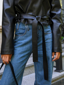 Куртка кожаная Jadone Fashion модель Kurtka_Mriya_chor Фото