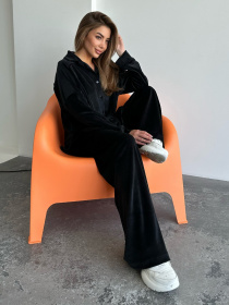 Повседневный костюм ISSA Plus модель 14188_black Фото