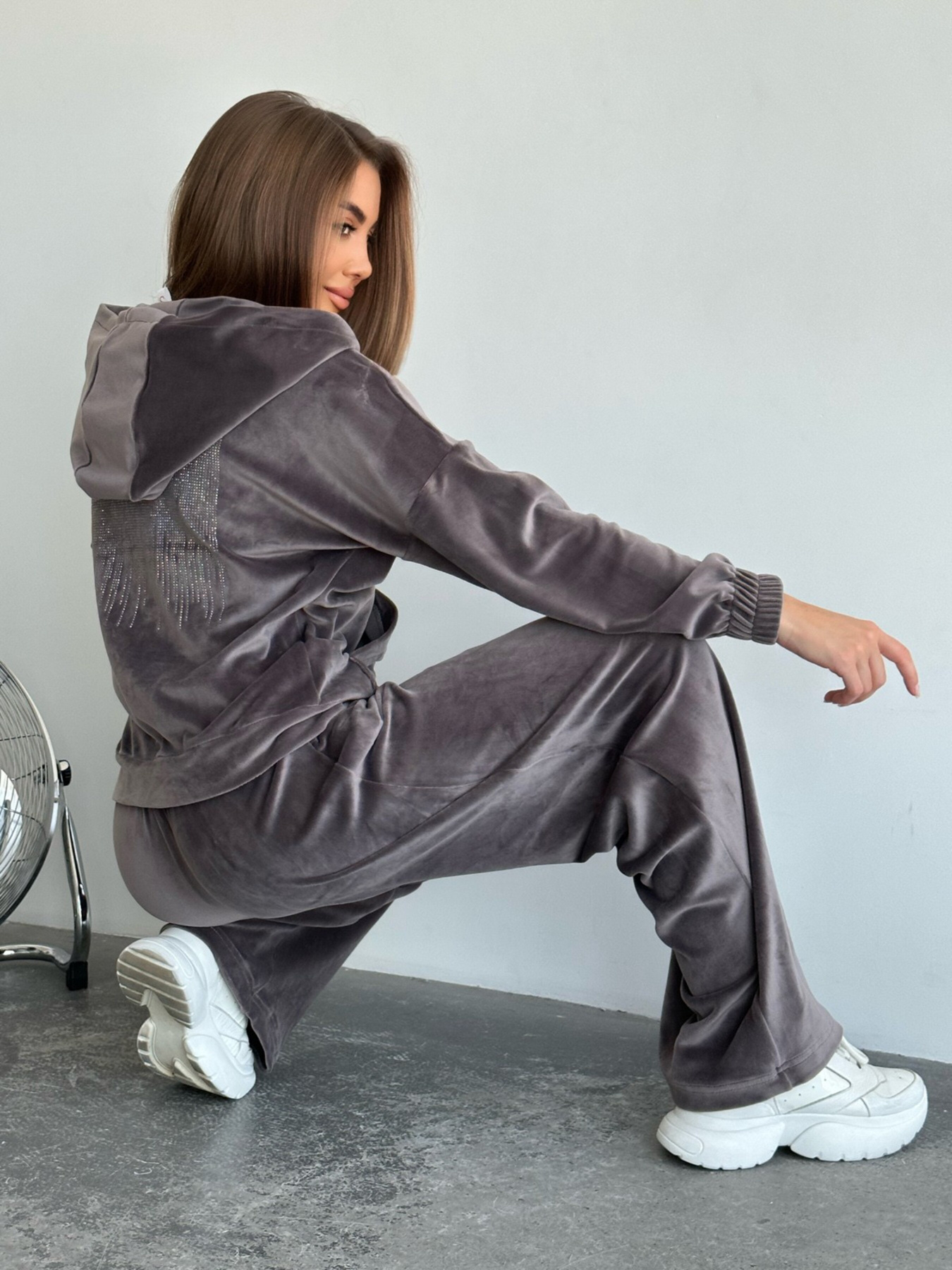 Повсякденний костюм ISSA Plus модель SA-483_brown Фото