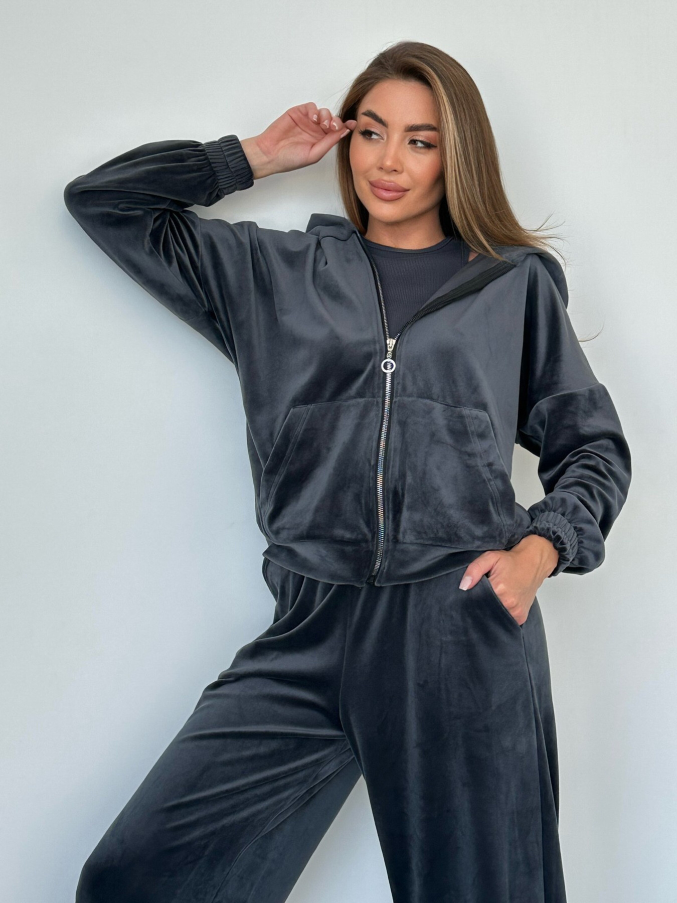 Костюм ISSA Plus модель SA-483_grey Фото