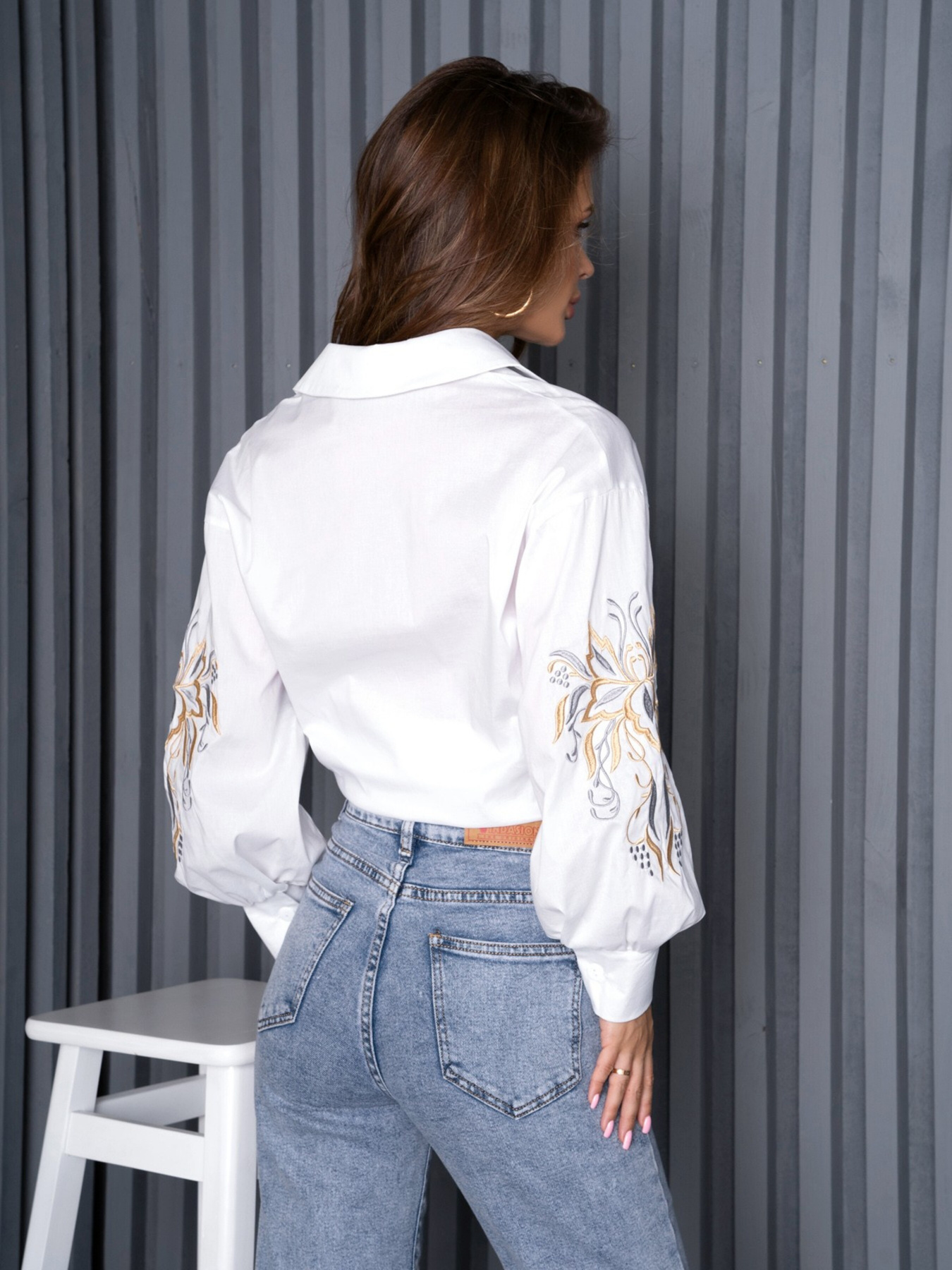 Рубашка ISSA Plus модель SA-484_white Фото