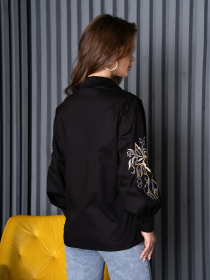 Рубашка ISSA Plus модель SA-484_black Фото