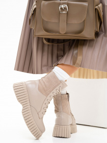 Ботинки ISSA Plus модель OB2-287_beige Фото