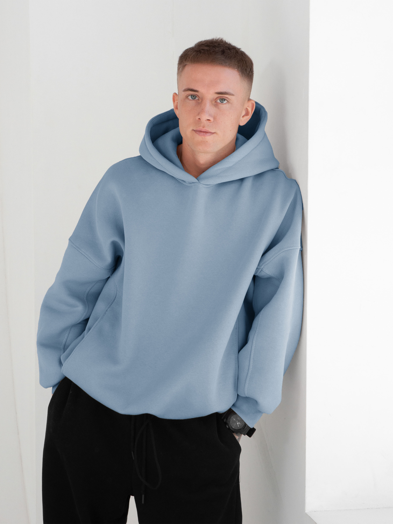 Худі IJ модель ij-hoodie-blue-men Фото