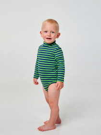 Боди для младенцев SMIL модель smil_102752-1-poloska-salatovo-sinaa Фото