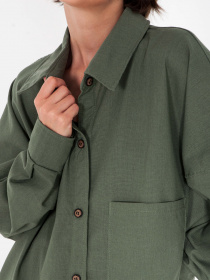 Рубашка IJ модель ij-sorochka-linen-haki Фото