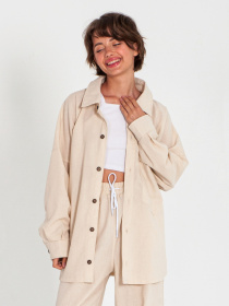 Рубашка IJ модель ij-sorochka-linen-bej Фото